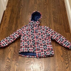 Vibrant Geometric Kids Puffer Jacket